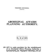 Aboriginal Affairs Planning Authority Act 1972